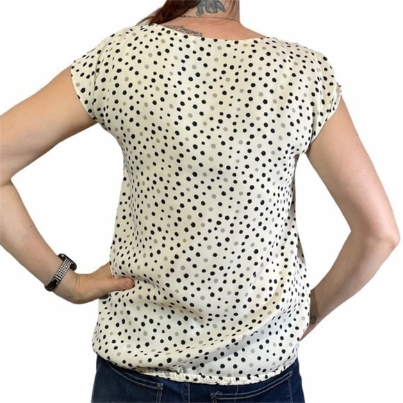 LOFT Cream Pleated Starbust Sleeveless Blouse XS - Picture 2 of 12